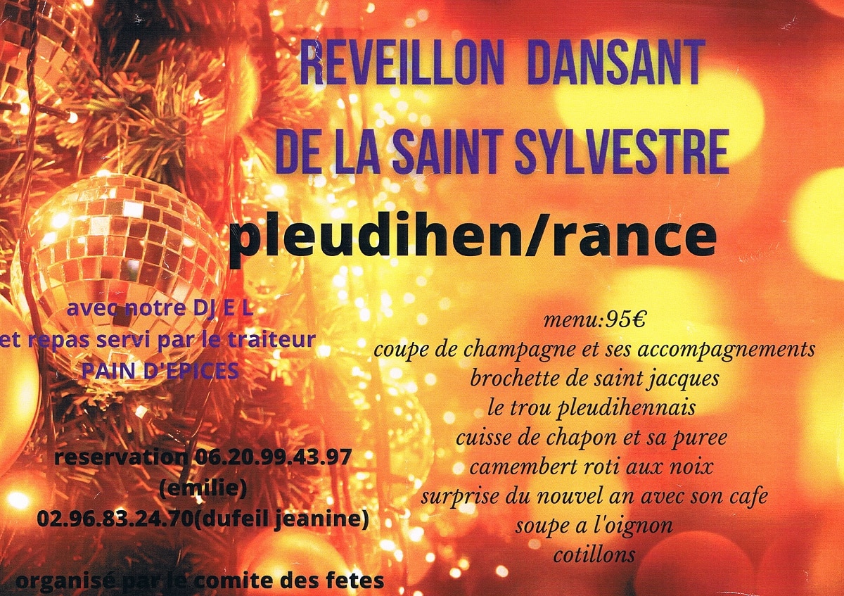 Réveillon dansant de la Saint-Sylvestre - Pleudihen-sur-Rance